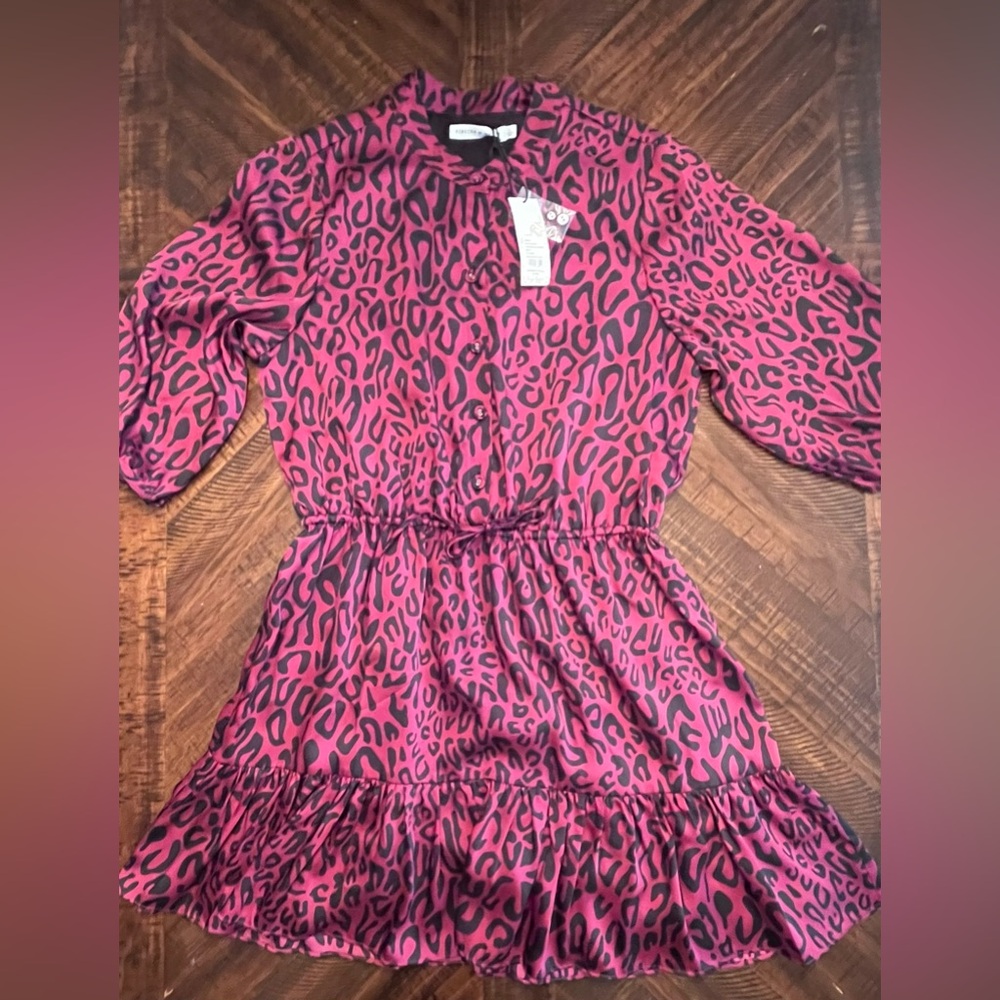 Rebecca Minkoff Fuchsia Animal Print Dress